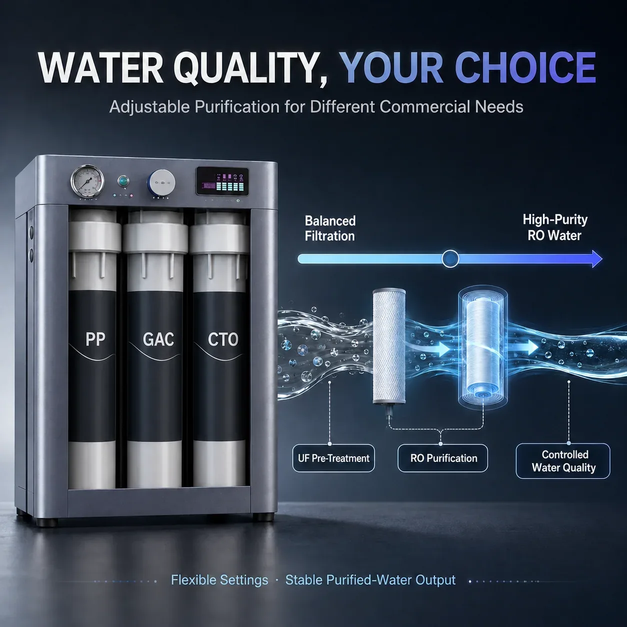 A02 Adjustable Water Quality