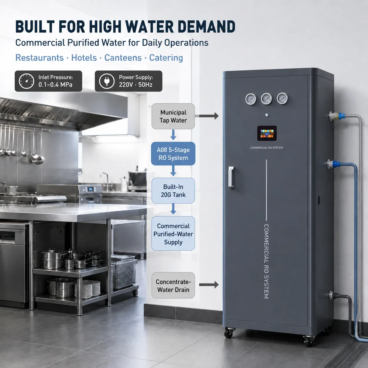 A08 High Demand Commercial Installation