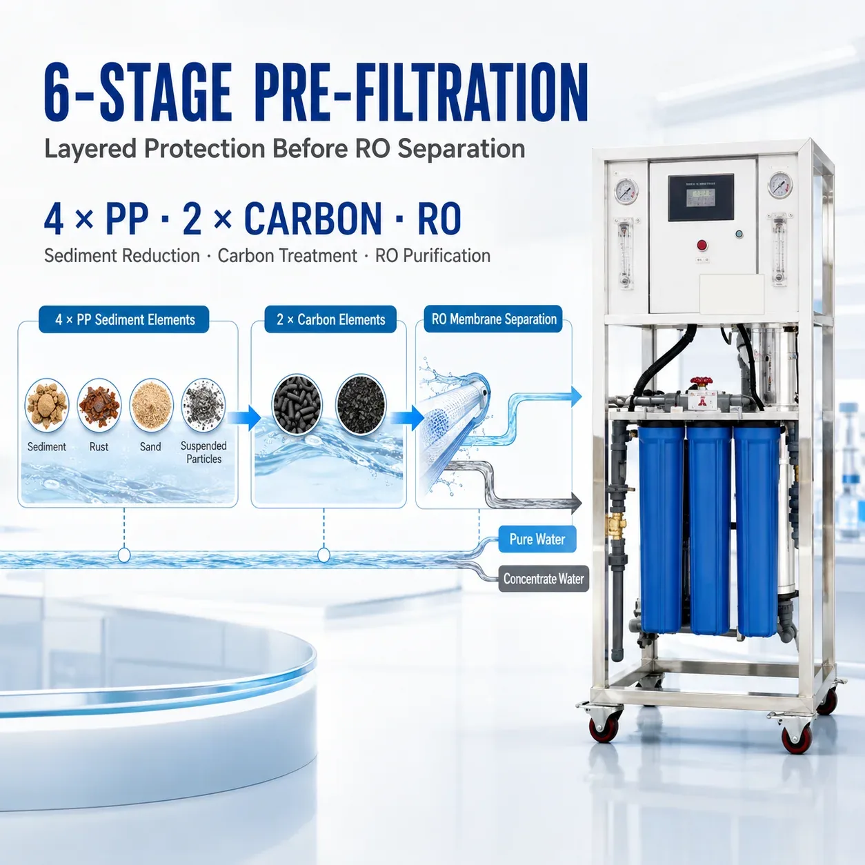 G01 Six Stage Pre Filtration and RO
