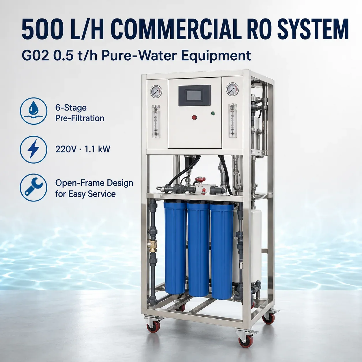 G02 500 L/h Compact Commercial RO System