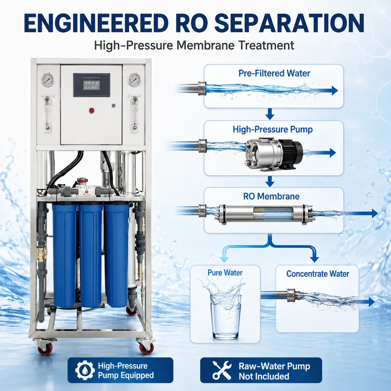 G02 RO Technology and High Pressure Pump