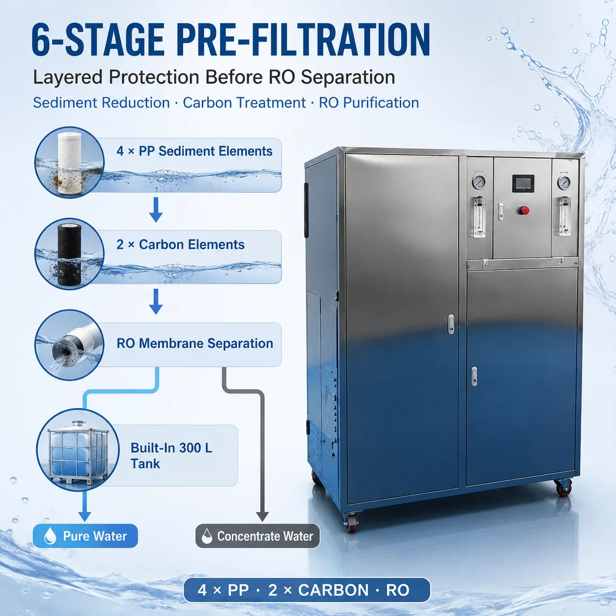 G04 Six Stage Pre Filtration and RO