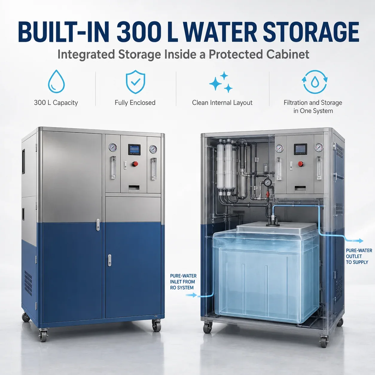 G04 Built In 300L Square Water Tank
