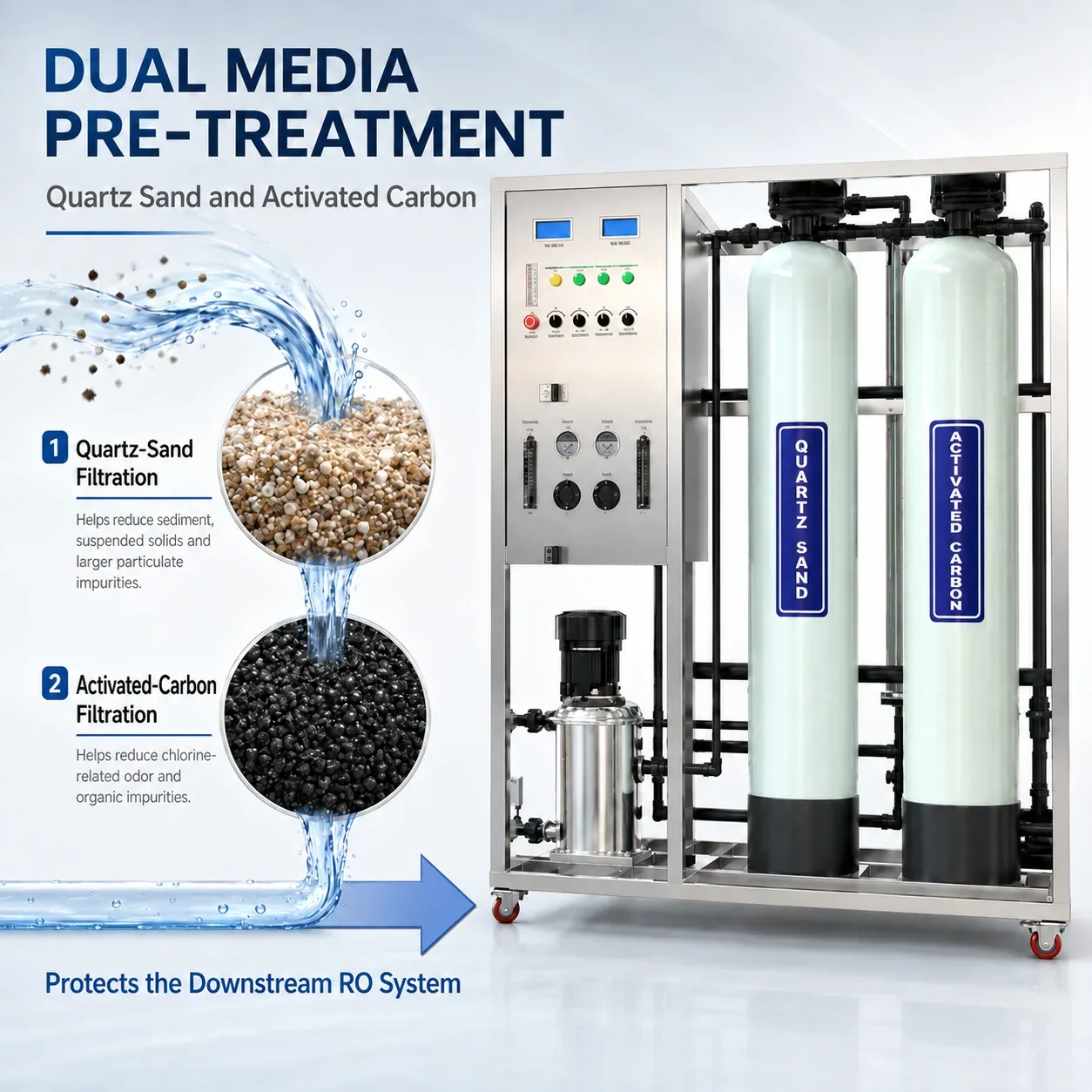 G07 Quartz Sand and Activated Carbon Pre Treatment